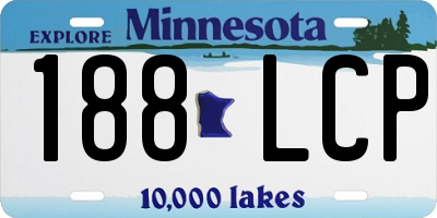 MN license plate 188LCP