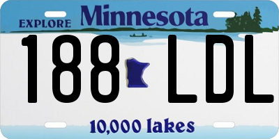 MN license plate 188LDL