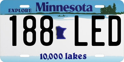 MN license plate 188LED