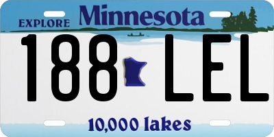 MN license plate 188LEL