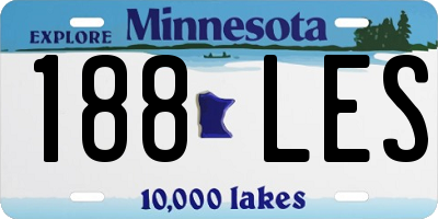 MN license plate 188LES