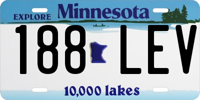 MN license plate 188LEV