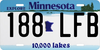 MN license plate 188LFB