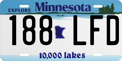 MN license plate 188LFD