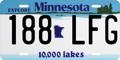 MN license plate 188LFG