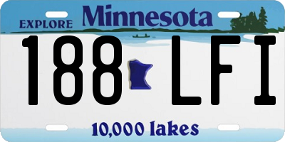 MN license plate 188LFI
