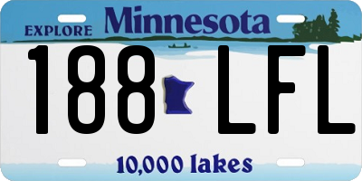MN license plate 188LFL