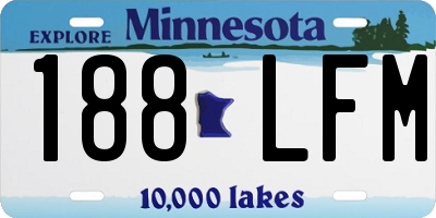 MN license plate 188LFM