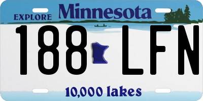 MN license plate 188LFN