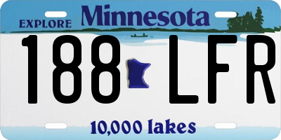 MN license plate 188LFR