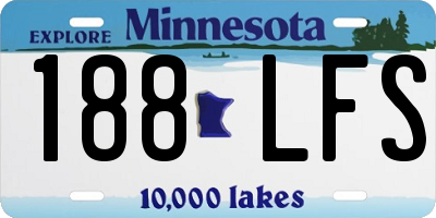 MN license plate 188LFS