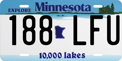 MN license plate 188LFU