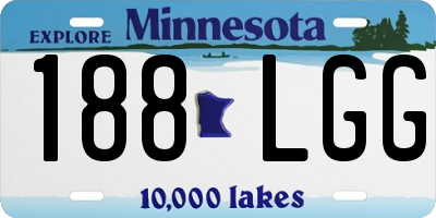 MN license plate 188LGG
