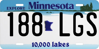 MN license plate 188LGS
