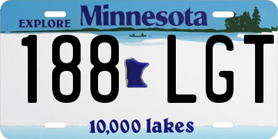 MN license plate 188LGT