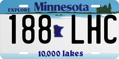 MN license plate 188LHC