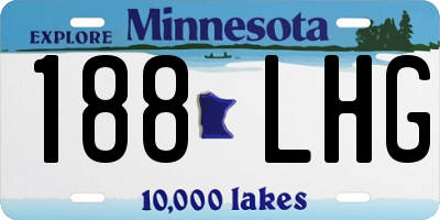 MN license plate 188LHG