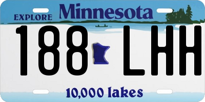 MN license plate 188LHH