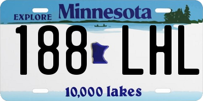 MN license plate 188LHL