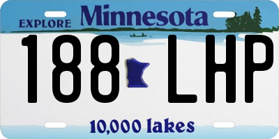 MN license plate 188LHP