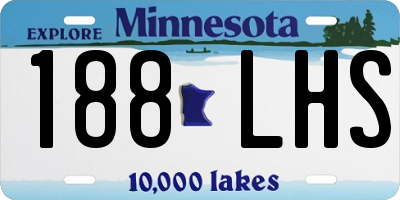 MN license plate 188LHS