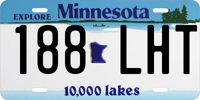 MN license plate 188LHT