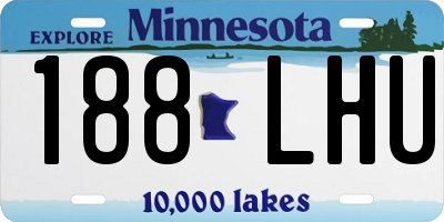 MN license plate 188LHU