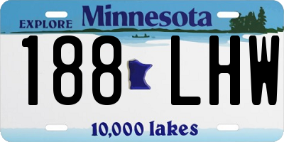 MN license plate 188LHW
