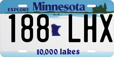 MN license plate 188LHX