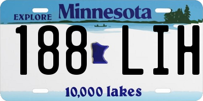 MN license plate 188LIH