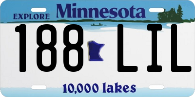 MN license plate 188LIL
