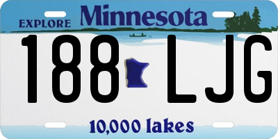 MN license plate 188LJG