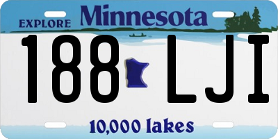 MN license plate 188LJI