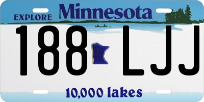 MN license plate 188LJJ