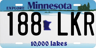 MN license plate 188LKR