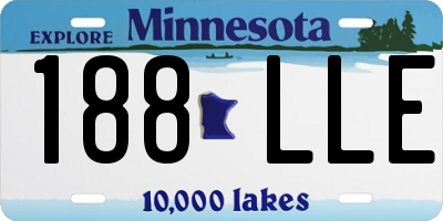 MN license plate 188LLE