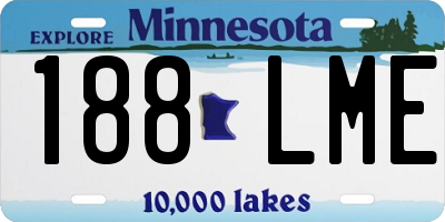 MN license plate 188LME