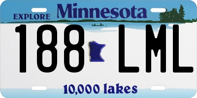 MN license plate 188LML