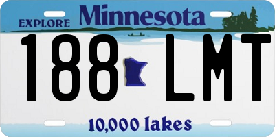 MN license plate 188LMT