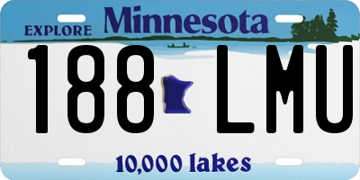 MN license plate 188LMU