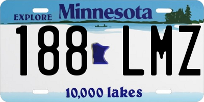 MN license plate 188LMZ