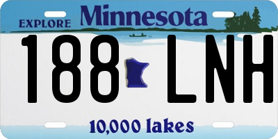 MN license plate 188LNH