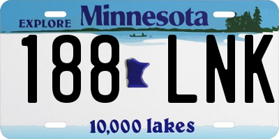 MN license plate 188LNK