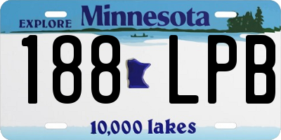MN license plate 188LPB