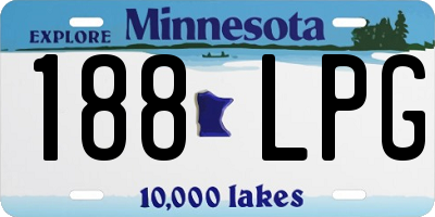 MN license plate 188LPG