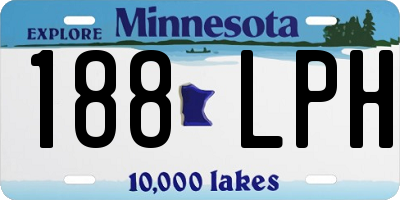 MN license plate 188LPH