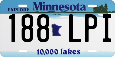 MN license plate 188LPI