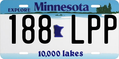 MN license plate 188LPP
