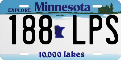 MN license plate 188LPS