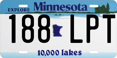 MN license plate 188LPT